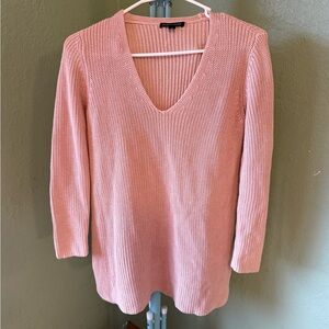 Eileen Fisher Soft Pink V-Neck Sweater
